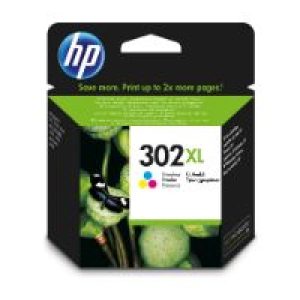 Tinta HP 302XL Tricolor 8ml 300 páginas (F6U67AE)