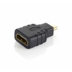 Adaptador EQUIP Micro HDMI/M a HDMI/H Negro (EQ118915)