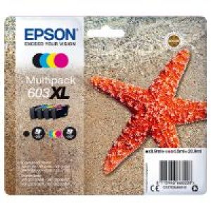 Tinta Epson 603XL Pack Negro/Tricolor (C13T03A64010)