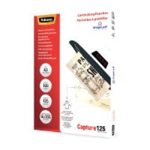 Funda Plastificar Fellowes A3 125 Micras 100U (6003401)