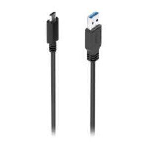 Cable AISENS USB-C/M a USB-A/M 2m Negro (A107-0860)