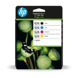 Pack Tintas HP 924 Cian/Magenta/Amarillo/Negro(6C3Z1NE)