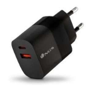 Cargador Pared NGS 1xUSB-C 1xUSB-A 45W Negro (BUD45W)