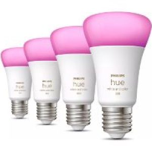 Bombilla Philips Hue LED E27 806L 4Unid. (929002489604)