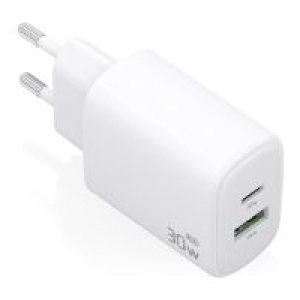 Cargador de Pared AISENS USB-A/C 30W Blanco (A110-0977)