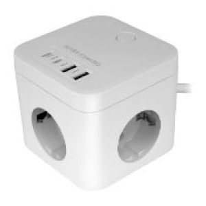 Cargador Mars Gaming 3xSchuko 2USB-A 2USB-C (MDCUBE35W)