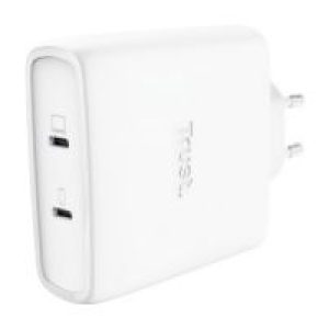Cargador Trust Maxo GaN 100W 2xUSB-C Blanco (25528)