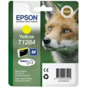 Tinta Epson T1284 Amarillo 3.5ml 260 pág (C13T12844012)