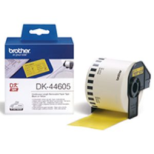 Cinta de Papel BROTHER 62mm 30.48m Amarilla (DK44605)