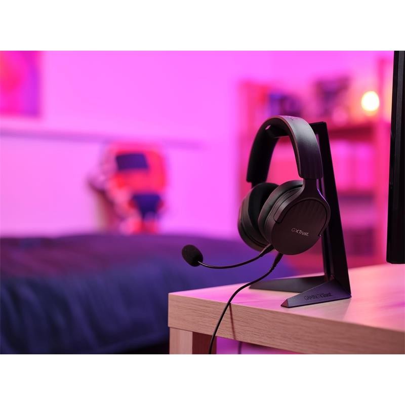 AURICULARES + MICROFONO TRUST GAMING GXT 489 FAYZO HEADSET MULTI BLACK - Imagen 3