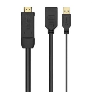 CABLE CONVERSOR 4K AISENS HDMI/MACHO – DISPLAYPORT/HEMBRA 10W 10CM BLACK