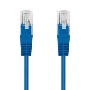 CABLE DE RED CAT.5 UTP FLEX 0.5M NANOCABLE BLUE