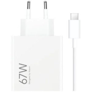 CARGADOR DE PARED XIAOMI HYPERCHARGE COMBO 67W USB-A + CABLE WHITE
