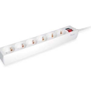Regleta EQUIP 6xSchuko Interruptor Blanca (EQ245552)