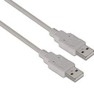 Cable AISENS USB-A/M a USB-A/M 2m Beige (A101-0022)