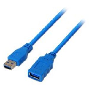 Cable AISENS USB-A/M a USB-A/H 2m Azul (A105-0046)