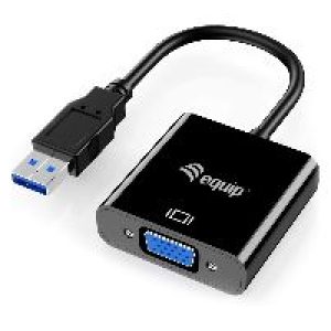 Cable EQUIP USB-A/M a VGA/H 0.25m Negro (EQ133384)