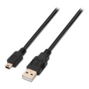 Cable AISENS USB-A/M a MiniUSB-B/M 3m Negro (A101-0026)