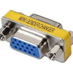 Adaptador AISENS VGA/H a VGA/H Azul/Plata (A114-0082)