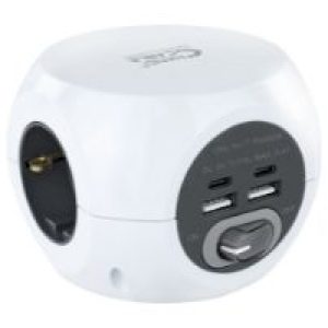 Regleta Nanocable 3 Tomas 4xUSB Interruptor(10.37.0001)