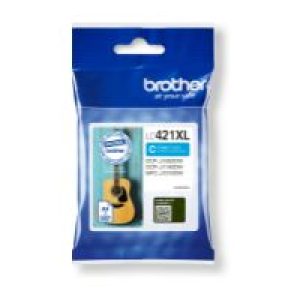 Tinta BROTHER XL Cian 500 páginas (LC421XLC)