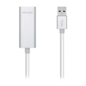 Adaptador AISENS USB 3.0 a RJ45 15cm Plata (A106-0504)