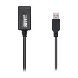 Cable AISENS USB-A/M a USB-A/H 5m Negro (A105-0525)