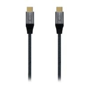 Cable AISENS USB-C/M a USB-C/M 1m Gris (A107-0628)