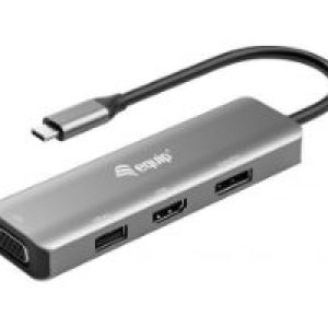 Adaptador EQUIP USB-C a USB-A/HDMI/DP/VGA (EQ133485)
