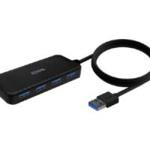 Hub AISENS USB-A 3.0 a 4xUSB-A 3.0 Negro (A106-0714)