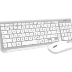 T+Ratón SUBBLIM Dual Blanco/Plata (SUBKBC-DCEP10)
