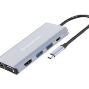 Adaptador CONCEPTRONIC USB-C 10en1 100W Gris (DONN20G)