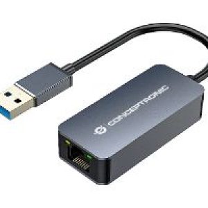 Adaptador CONCEPTONIC USB-A 3.0 a RJ45 Gris (ABBY12G)