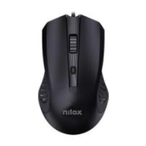 Ratón NILOX Óptico USB-A 2400dpi Negro (MOUSB1013)