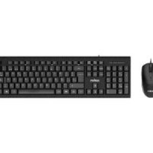 Teclado+Ratón NILOX USB-A Cable 1.5m Negro (NXKME0011)