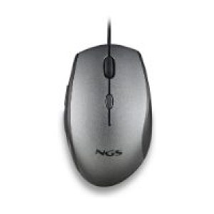 Ratón NGS Ergonómico Óptico USB 1600dpi Gris (MOTHGRAY)