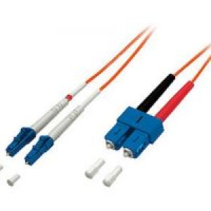 Fibra Óptica EQUIP LC/M a SC/M 1m Naranja (EQ254321)