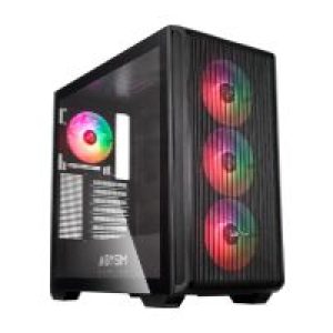 Caja Abysm Danube Kamp BX300 ATX mATX Negra (AB123012)