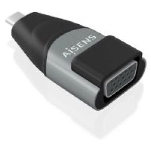 Adaptador AISENS USB-C/M a VGA/H Negro/Gris (A109-0863)