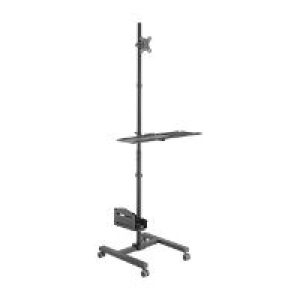 Soporte Suelo EQUIP 17″-32″ 4 Ruedas Negro (EQ650171)