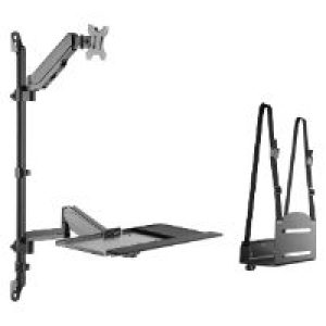 Soporte Pared EQUIP 17″-32″ Bandeja Teclado (EQ650170)