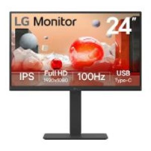 Monitor LG 24″ IPS FHD 100Hz DP HDMI Negro (24BA650-B)