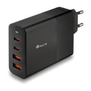 Cargador Pared NGS 2xUSB-C 2xUSB-A 100W Negro (BUD100W)