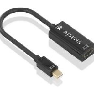 Cable AISENS Mini DP/M a HDMI/H 15cm Negro (A125-0904)