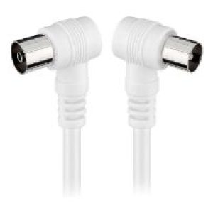 Cable Engel Axil Antena Acodado M/H 2.5m Blanco MP0703C