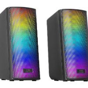 Altavoces Mars Gaming 15W 2.0 RGB BT Negro (MSRGB2)