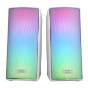 Altavoces Mars Gaming 15W 2.0 RGB BT Blanco (MSRGB2W)