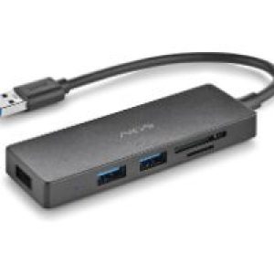Hub NGS 3xUSB 3.0 1xSD 1xMicroSD Negro (IHUBREADER)
