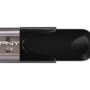 Pendrive PNY Attaché 8Gb USB-A 2.0 Negro (FD8GBATT4-EF)