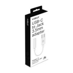 Adaptador CELLY USB-C a 3.5mm Blanco (USBCJACKADAPT)